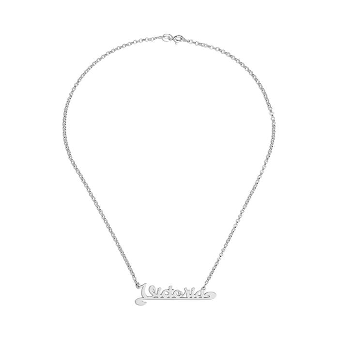 Necklace in 925 silver with naME selectable