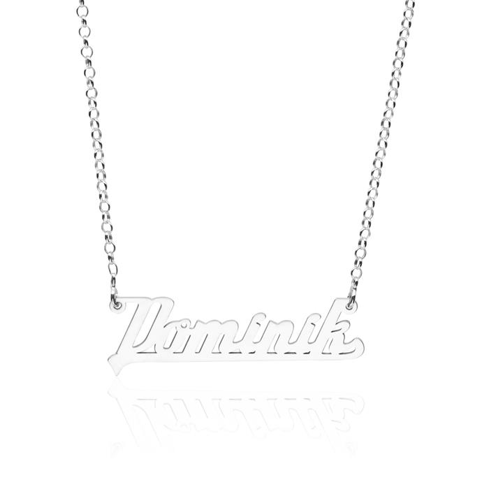 Sterling silver chain with naME selectable