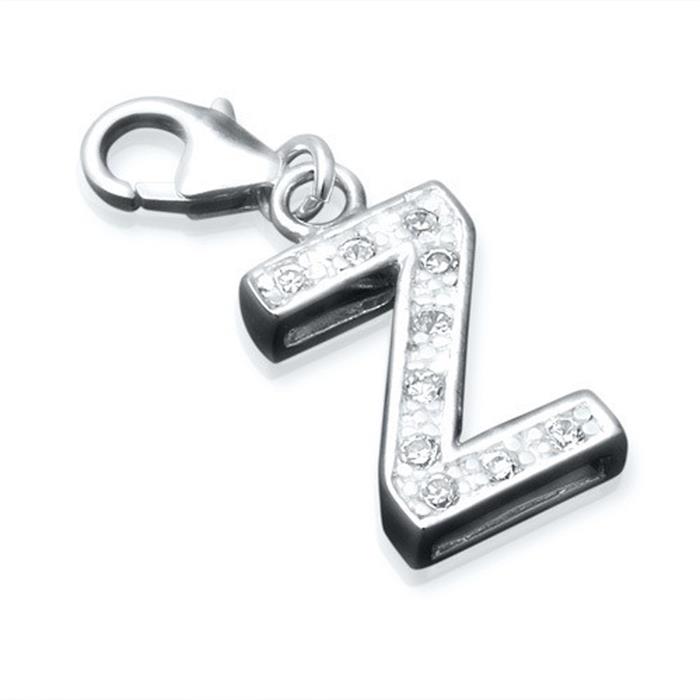 Sterling silver letters charm