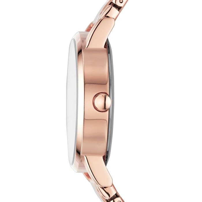 Ladies watch made of rose gold plated stainless steel