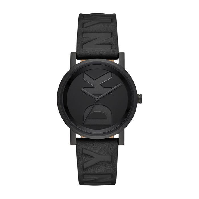 Ladies watch soho with leather strap black