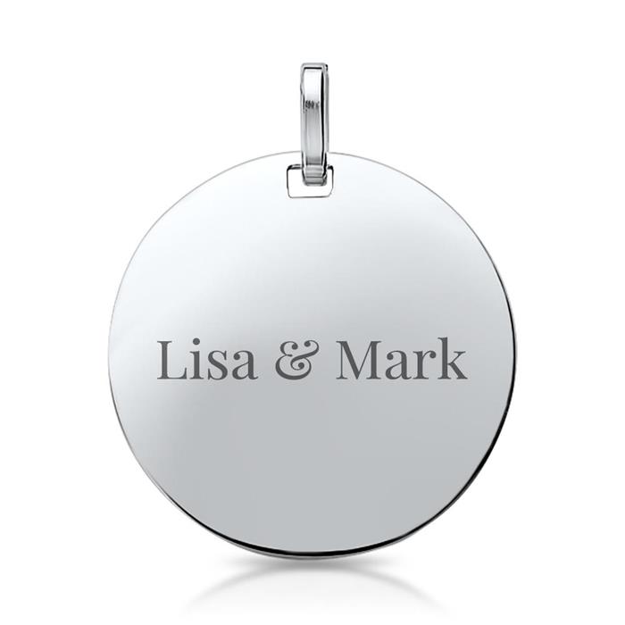 Stainless steel pendant engravable