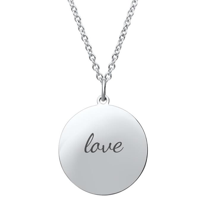 Pendant stainless steel engravable