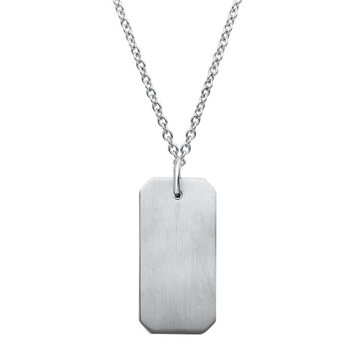 Stainless steel pendant dog tag