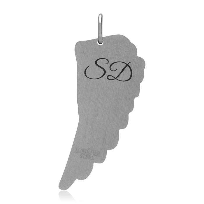 Partner chain angel wings stainless steel