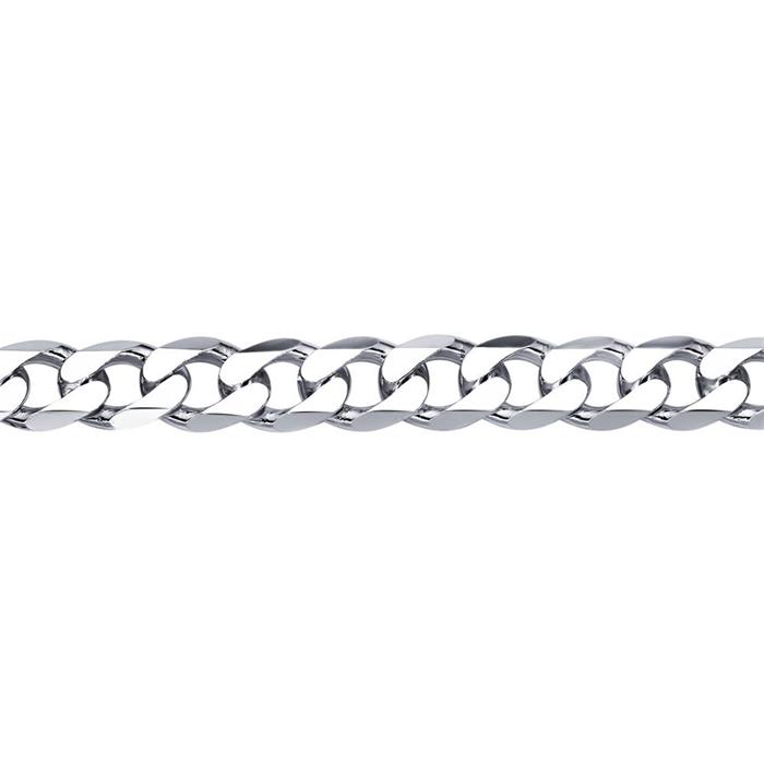 925 zilveren armband: zilveren panzer armband van 6 mm