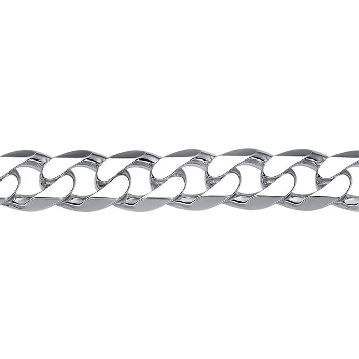 Sterling Silver Bracelet: Curb Bracelet Silver 9mm