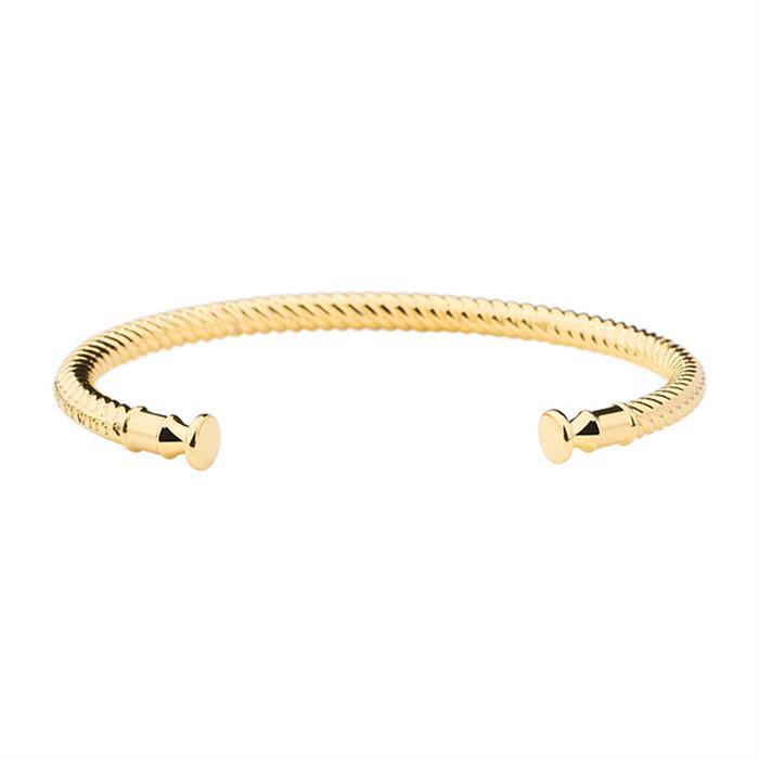 Ladies bracelet rocuff made of gold-plated stainless steel