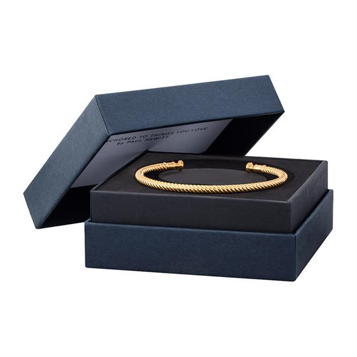 Ladies bracelet rocuff made of gold-plated stainless steel
