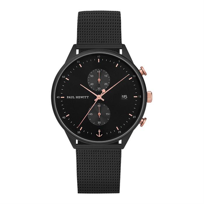 Herenhorloge black sunray chrono line