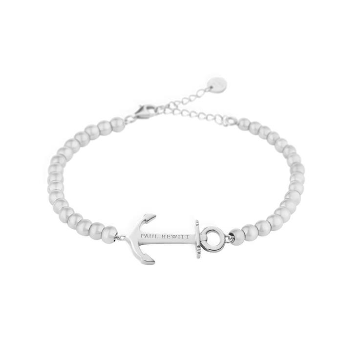 Anchor beads armband voor dames van roestvrij staal