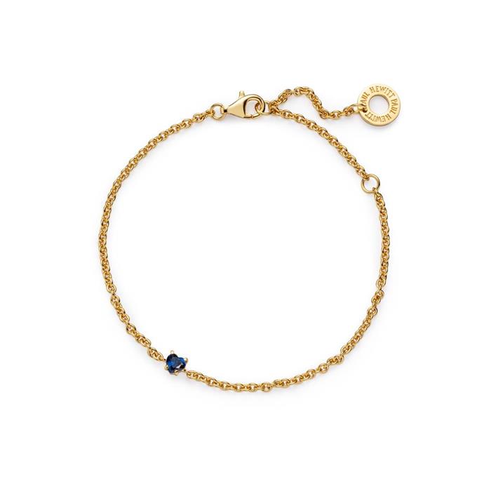 Heart of the sea bracelet in gold plated stainless steel