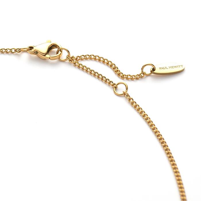Treasure necklace made of stainless steel, gold plated
