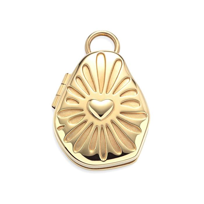 Ocean amulet charm in MARINIUM® Ocean Steel, gold-plated