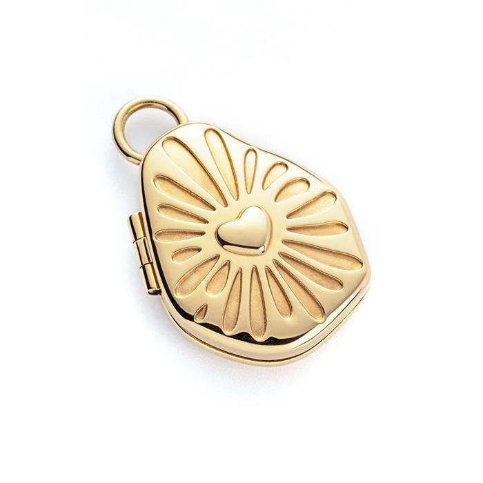 Ocean amulet charm in MARINIUM® Ocean Steel, gold-plated