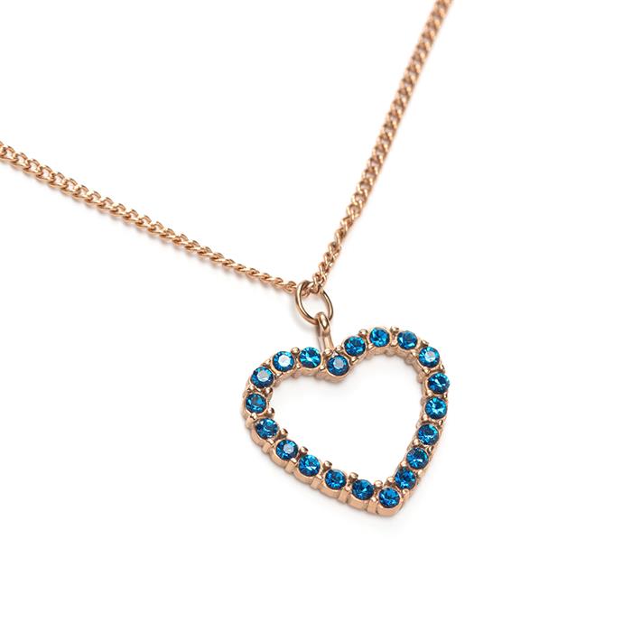 Ladies' necklace Heart of the Sea in stainless steel, rose gold