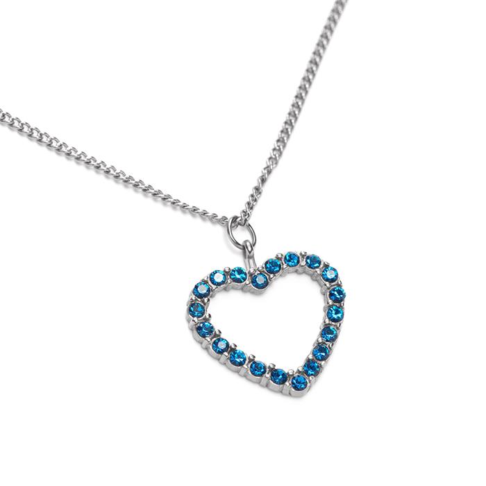 Heart of the Sea ladies' necklace in stainless steel, heart pendant
