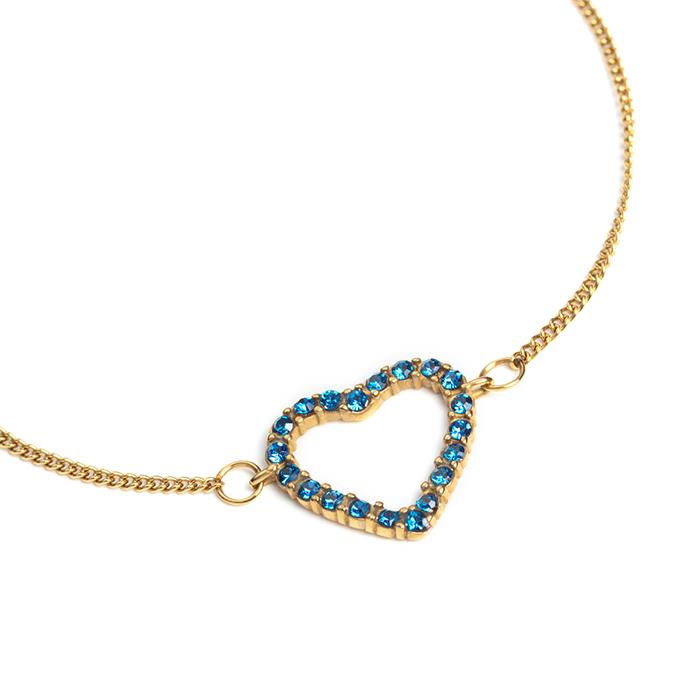 Ladies' bracelet Heart of the Sea in stainless steel, IP gold