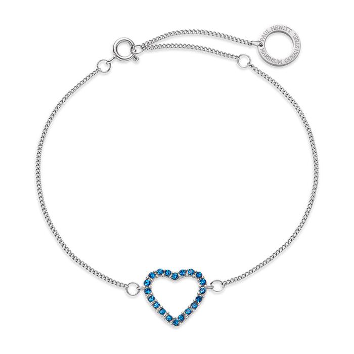 Heart of the Sea hart armband voor dames in roestvrij staal