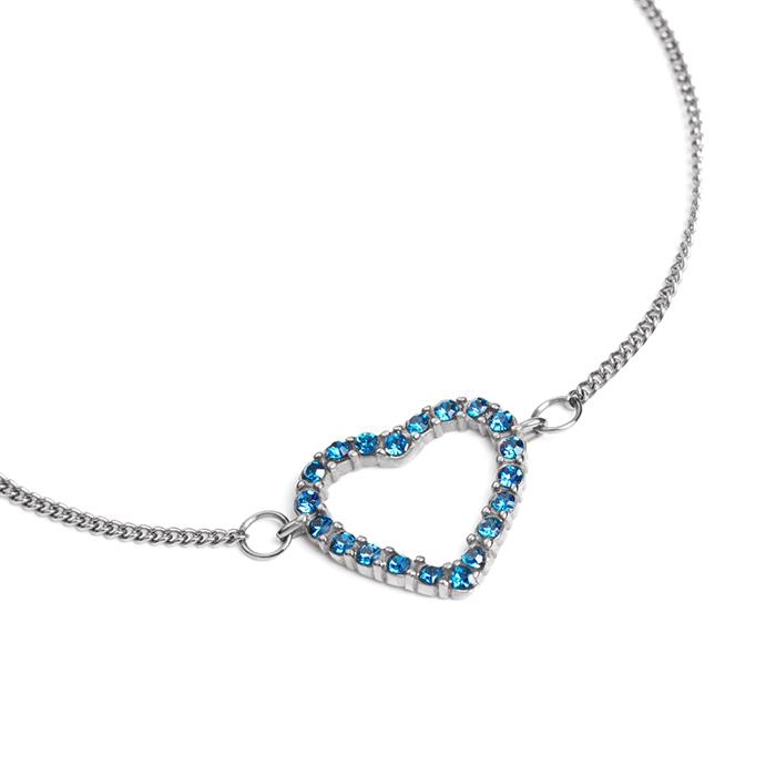 Heart of the Sea heart bracelet for ladies in stainless steel