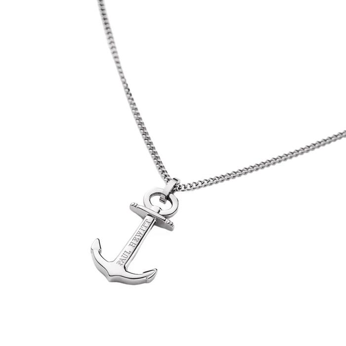 The anchor necklace and stud earrings set in stainless steel