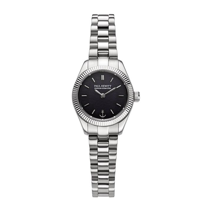 Petit soleil round ladies watch in recycled stainless steel