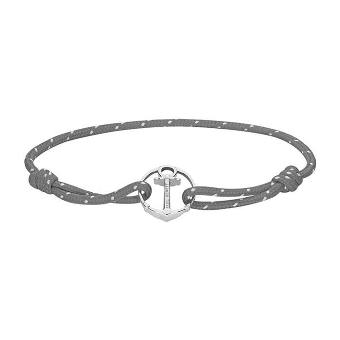 Pulsera de nylon gris re/brace con ancla