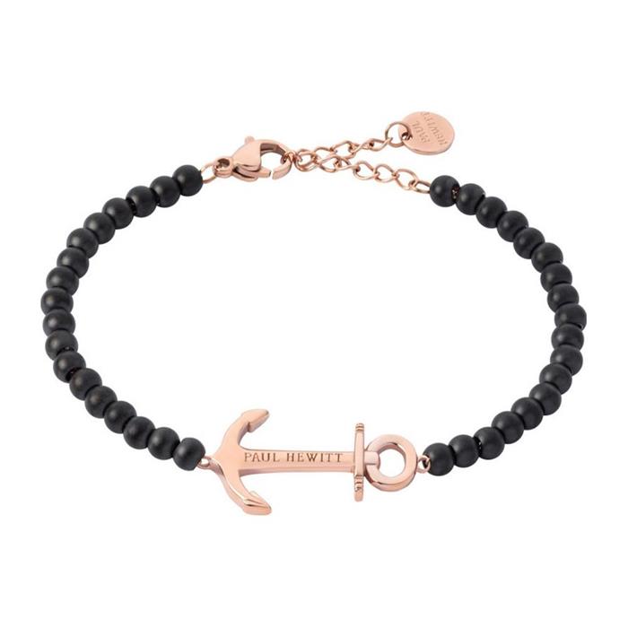 Anchor spirit bracelet for ladies, rosé black