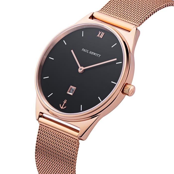 Praia watch for ladies in stainless steel, rose gold-plated
