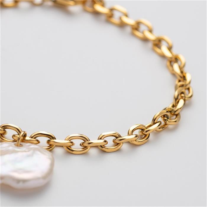 Treasure bold armband voor dames, roestvrij staal, goud