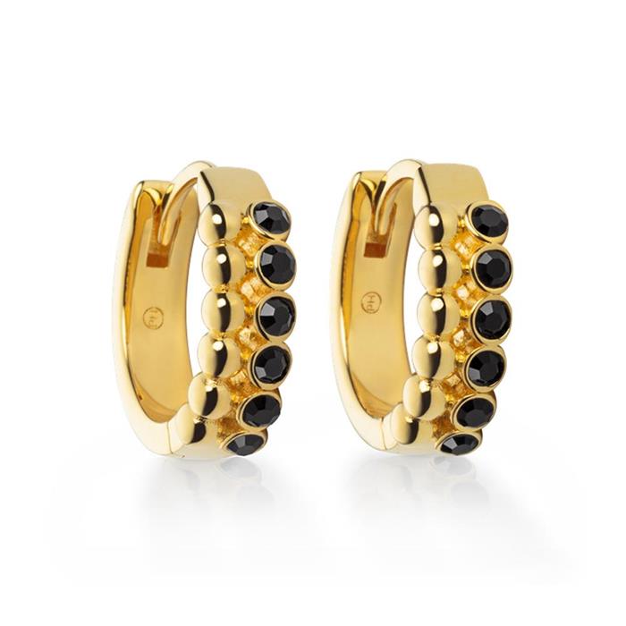 Midnight ocean earrings for women in 925 sterling silver, gold