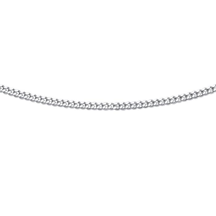 Sterling Silver Chain: Curb Chain Silver 2mm