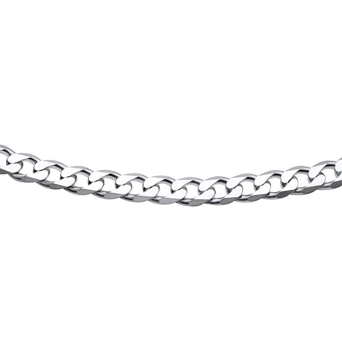 Sterling silver chain: Curb chain silver 6mm