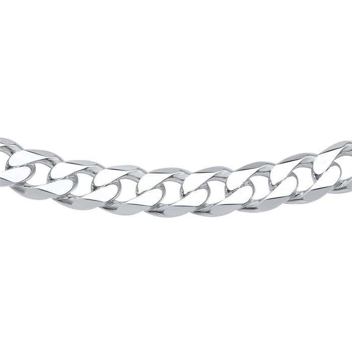 Sterling silver chain: Curb chain silver 9,5mm