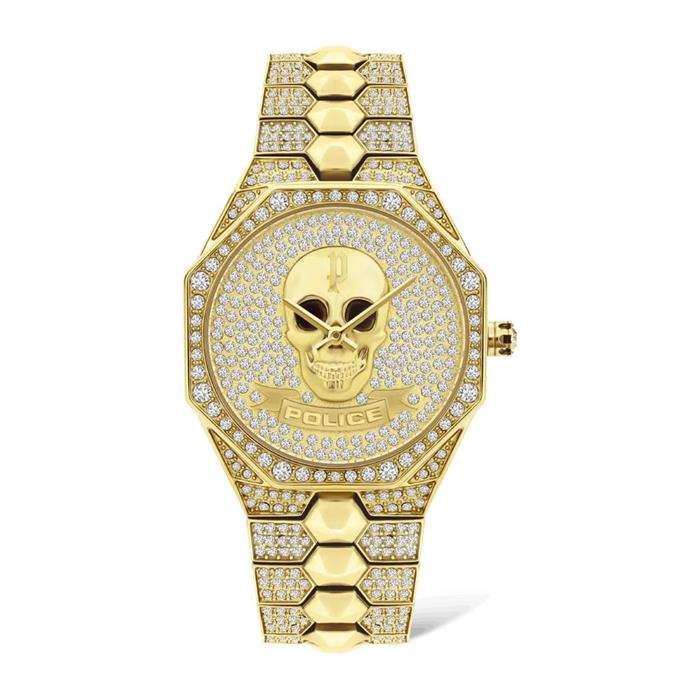 Ladies' Watch Montaria In Stainless Steel, Gold With Skull