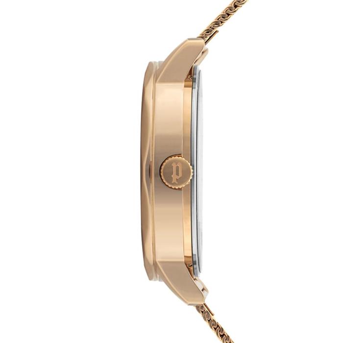 Armbanduhr Anjar für Damen aus Edelstahl, rosévergoldet