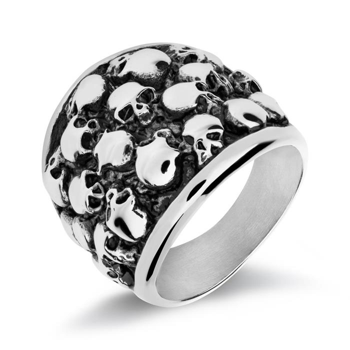 Ring skulls for men made of stainless steel