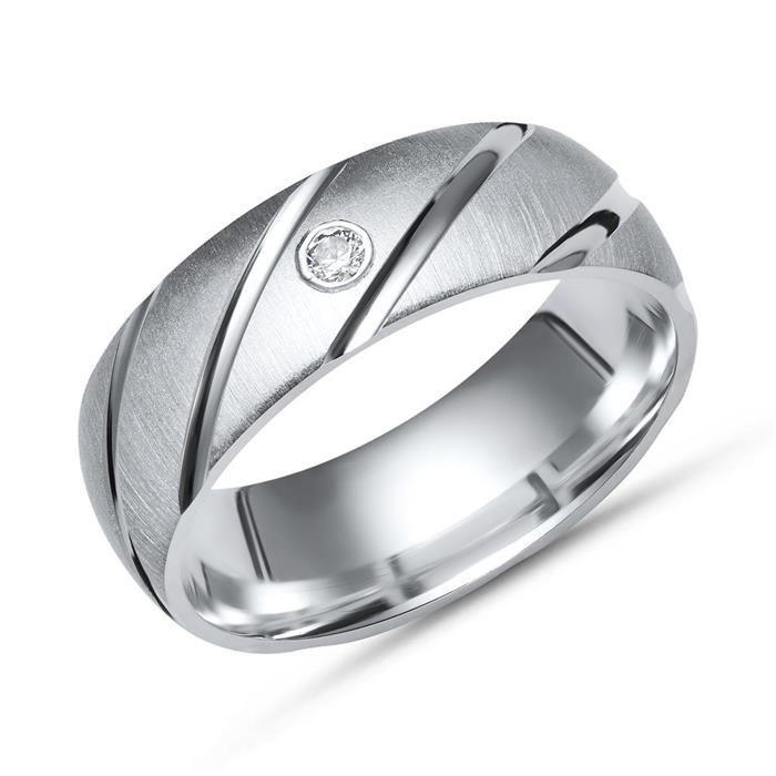 Ehering Partnerring 925 Silber inkl GRATIS Gravur 1 Silber Unisex Ring 