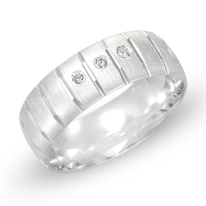 Sterling silver ring: ring silver zirconia