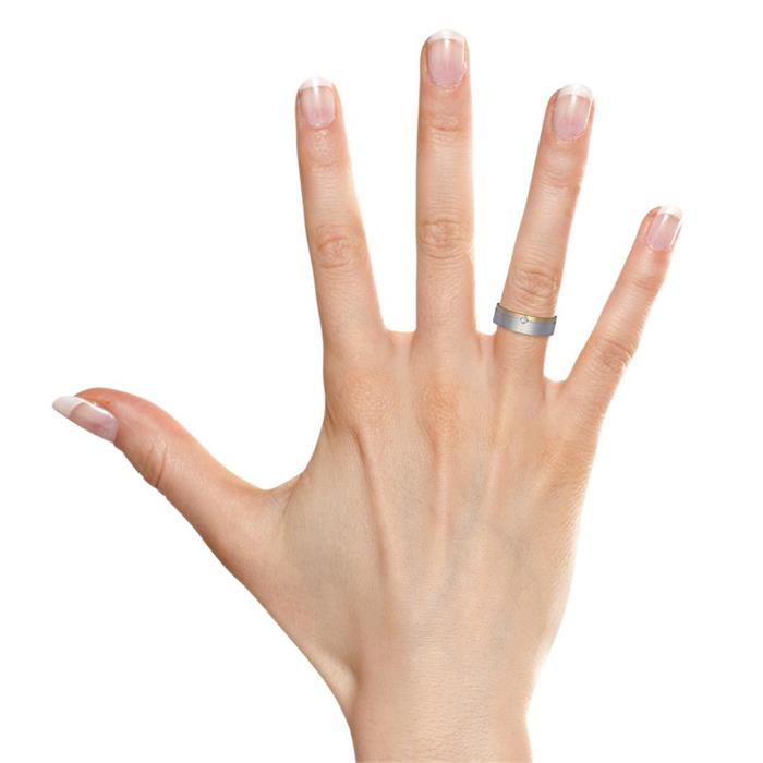 Wedding rings silver incl lasergavur zirconia