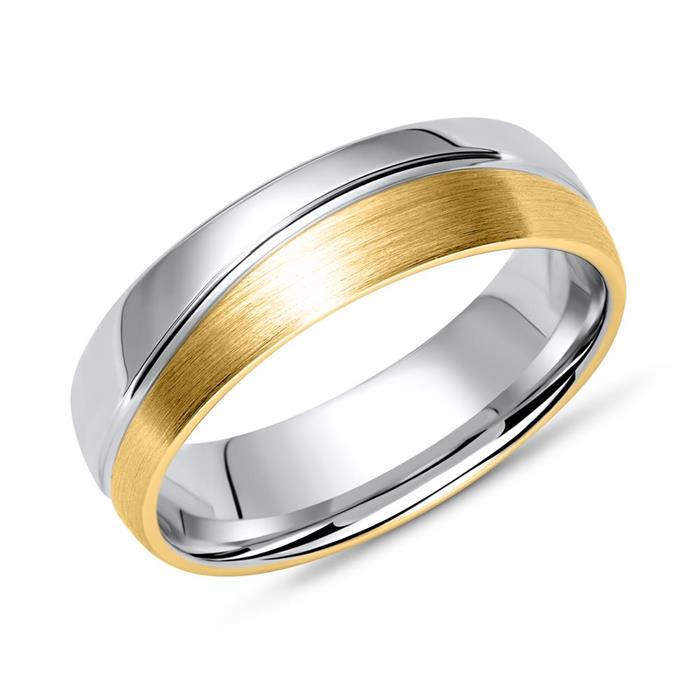 Vivo sterling silver ring two-tone