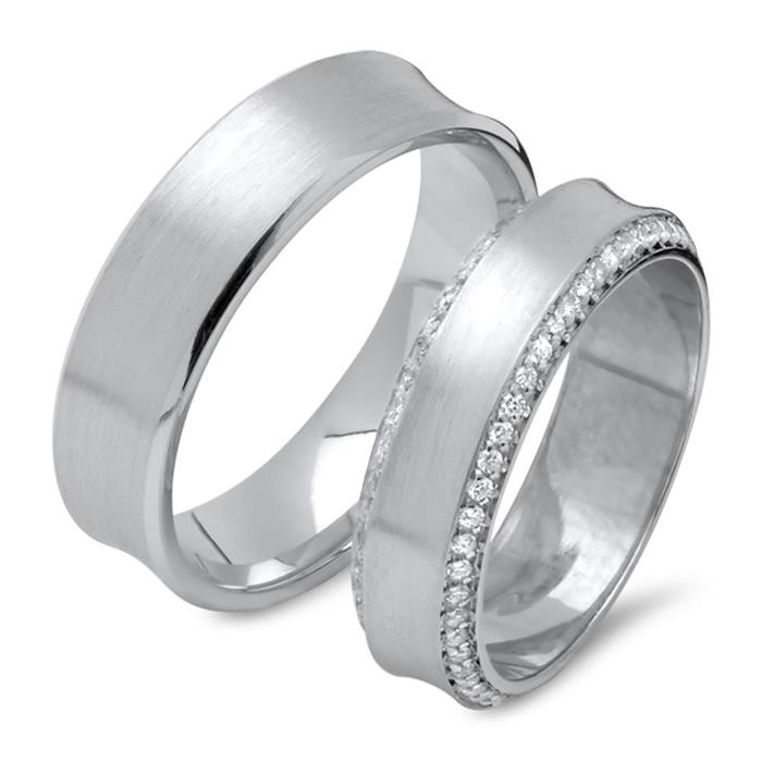 Sterling silver wedding rings by vivo