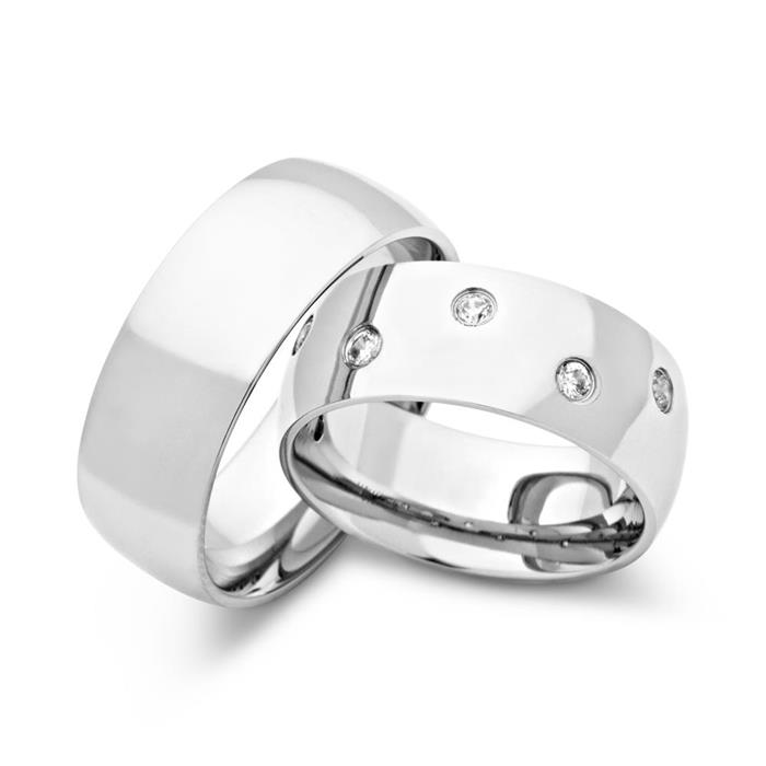 Wedding rings stainless steel wedding rings 8mm