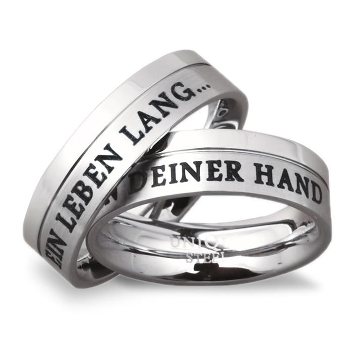 Wedding rings stainless steel wedding rings with laser engraving