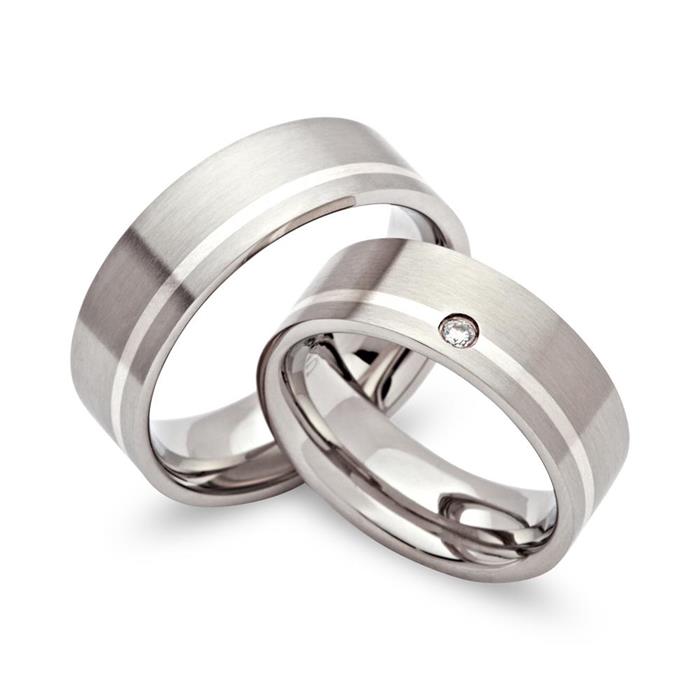 Wedding rings stainless steel friendship rings 7mm engraving