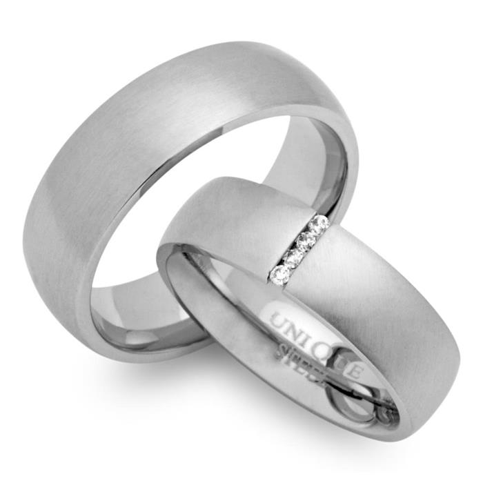 Wedding rings stainless steel wedding rings matted