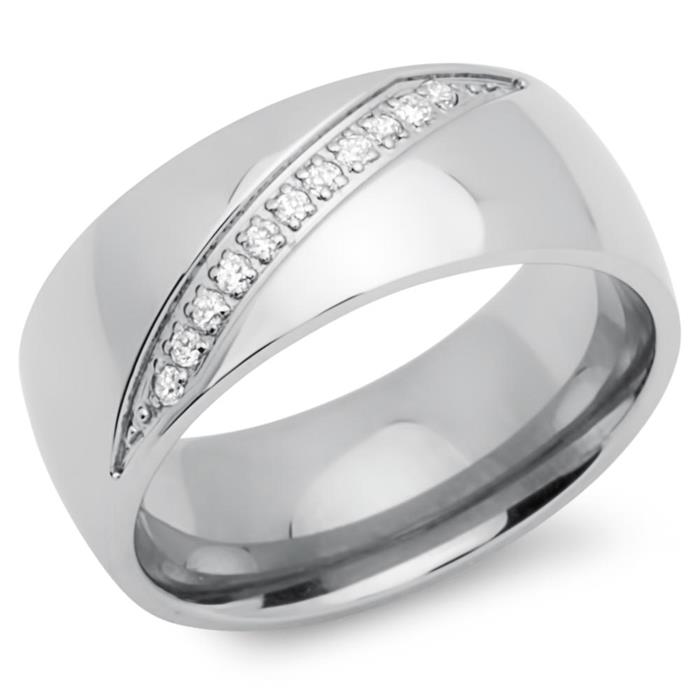 Stainless steel wedding rings 8mm