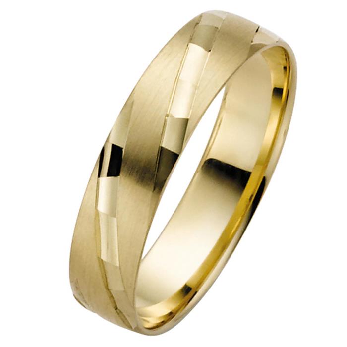 Wedding rings yellow gold 5mm