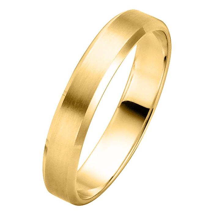 Wedding rings yellow gold 4mm