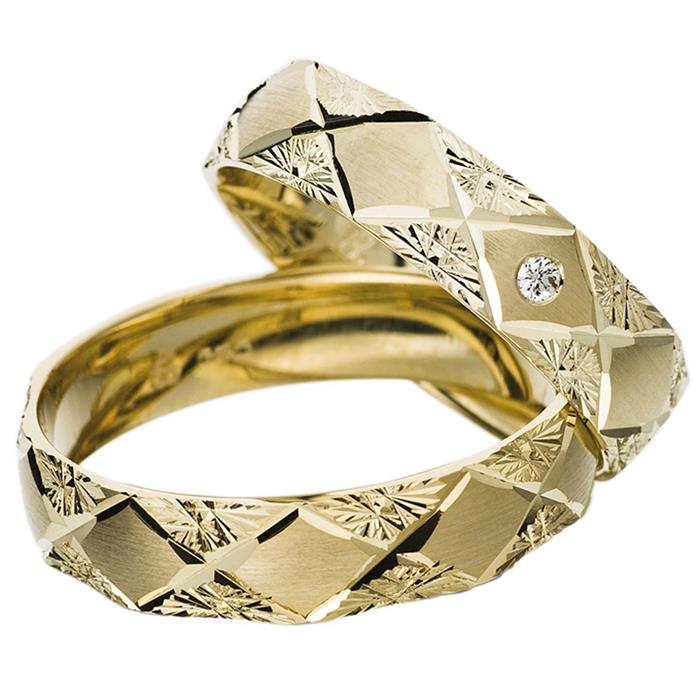 Wedding Rings Yellow Gold 5mm